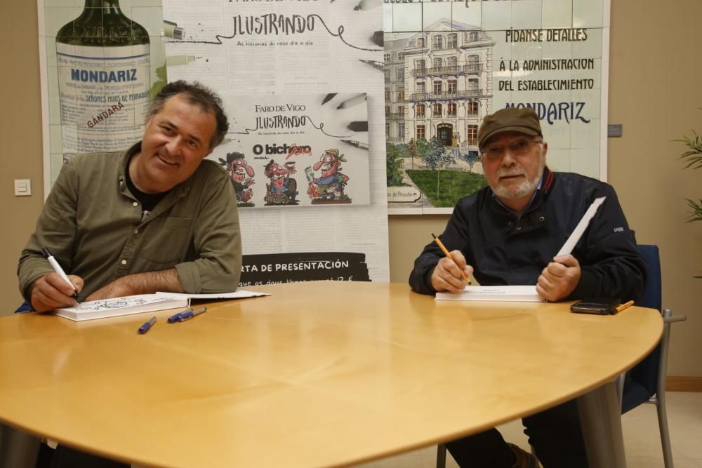 Firma de libros de Davila y Gogue en Vigo