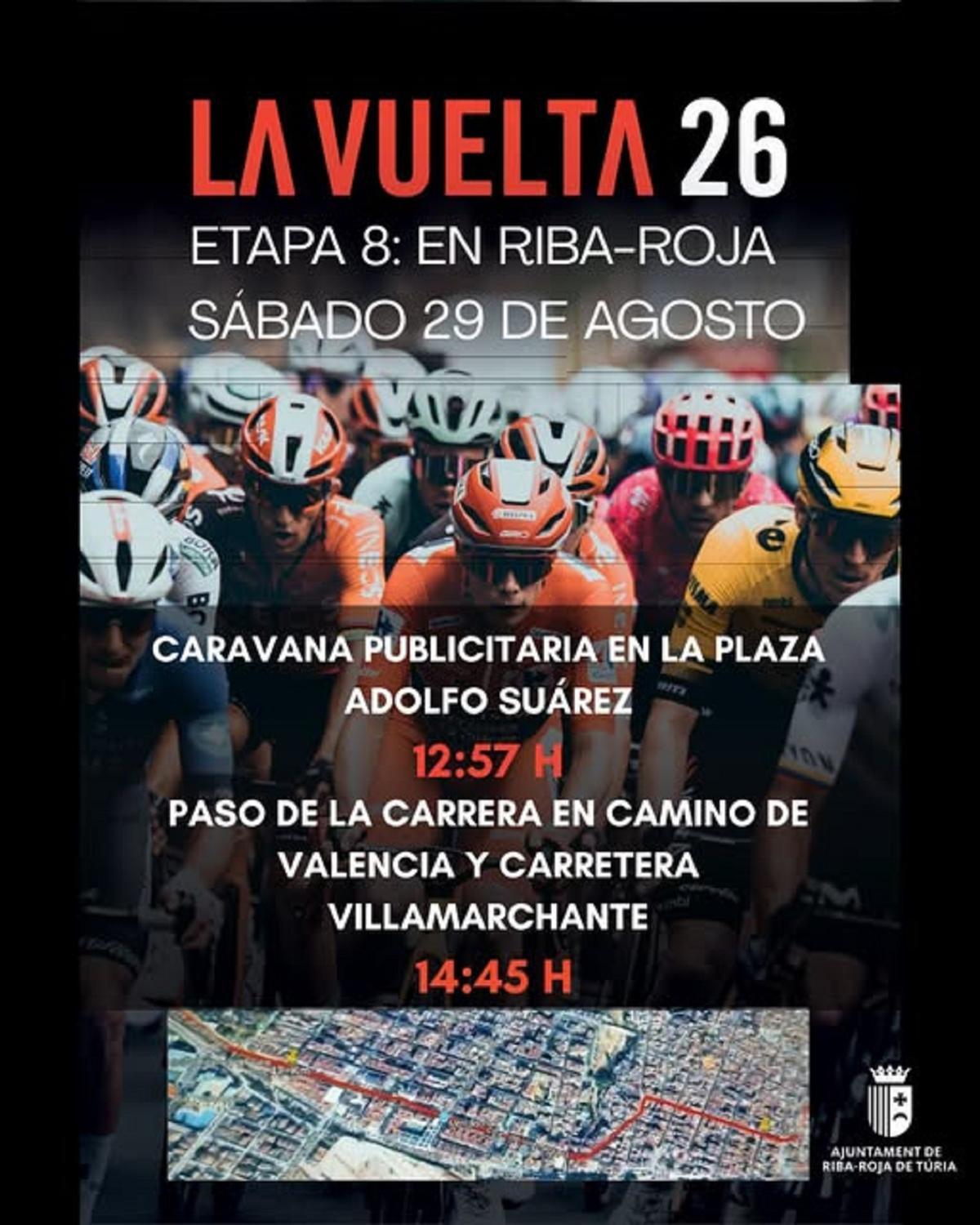 Riba-roja del Túria promociona el paso de la Vuelta Ciclista a España 2026.