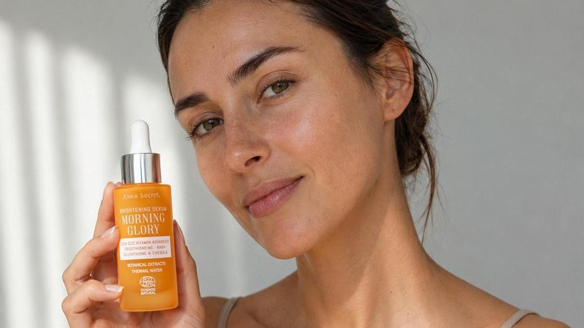 Morning Glory Brightening Serum es una propuesta de vitamina C para la cara centrada en la hiperpigmentación, la pérdida de luz y el tono desigual.
