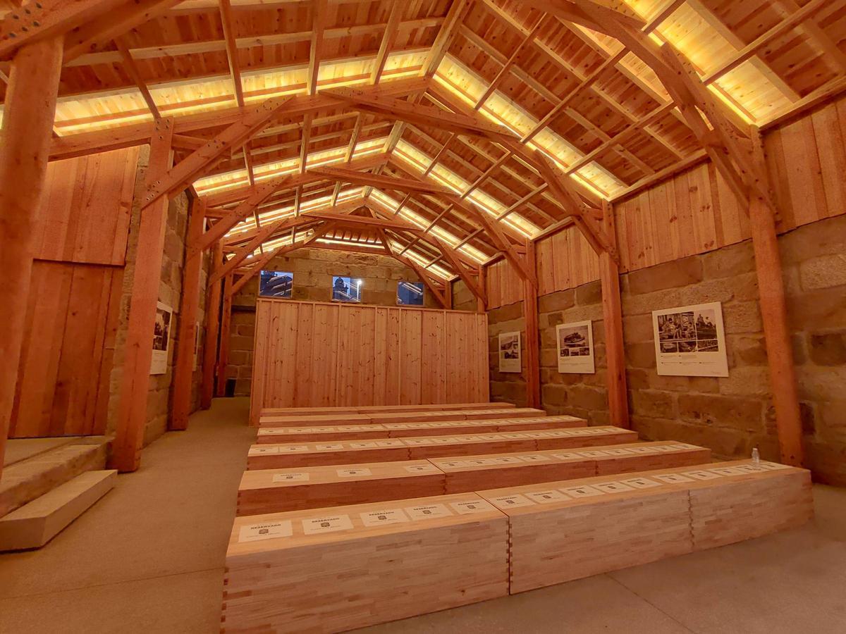 Interior del astillero de Casqueiro, tras la rehabilitación.