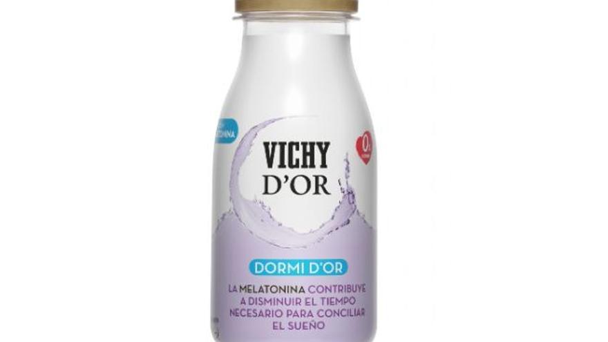 Dormi d&#039;Or es una bebida funcional a base de agua Vichy Catalan y Font d’Or, minerales naturales y vitaminas, que contiene 1,96 mg de melatonina en cada botellín