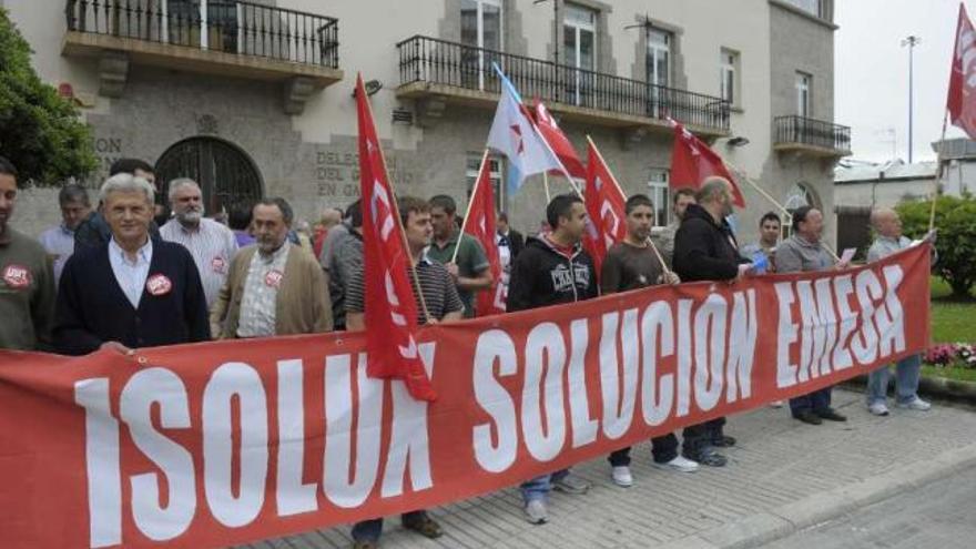 Los trabajadores de Emesa protestan ante el Gobierno