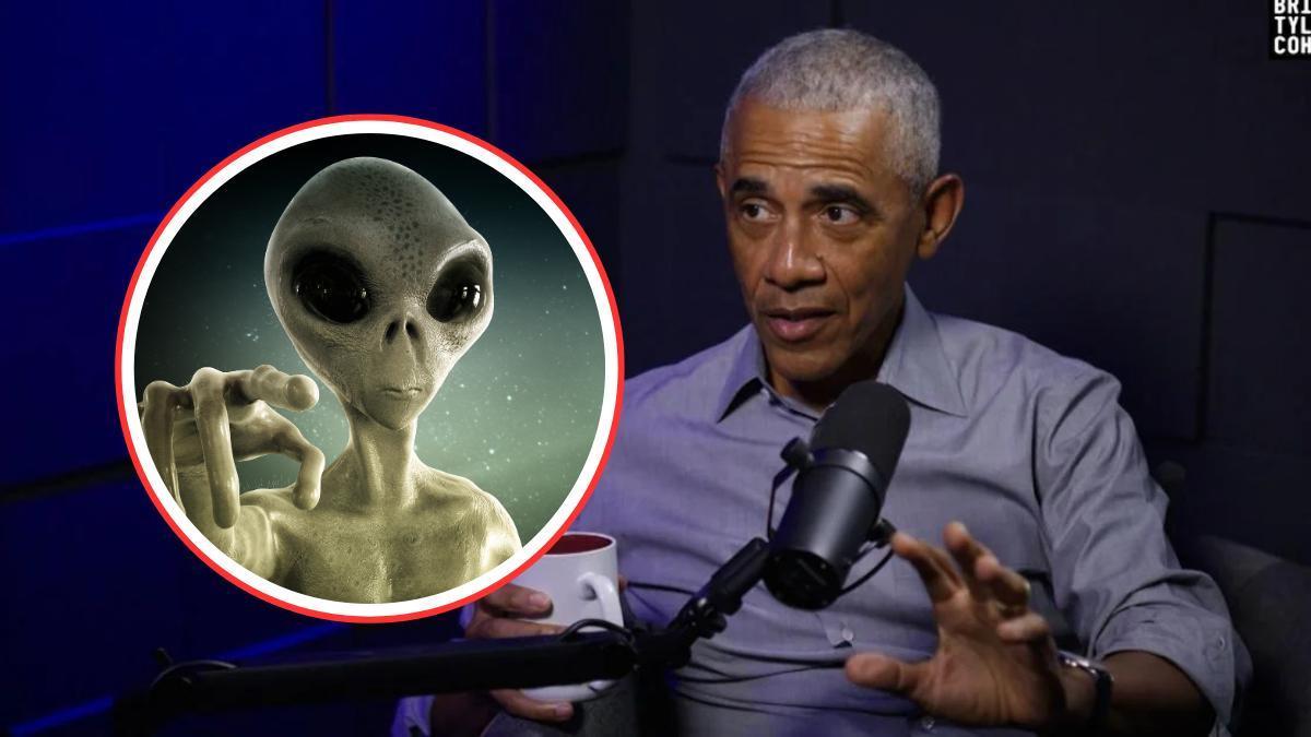Obama habla sobre los aliens en un pódcast.