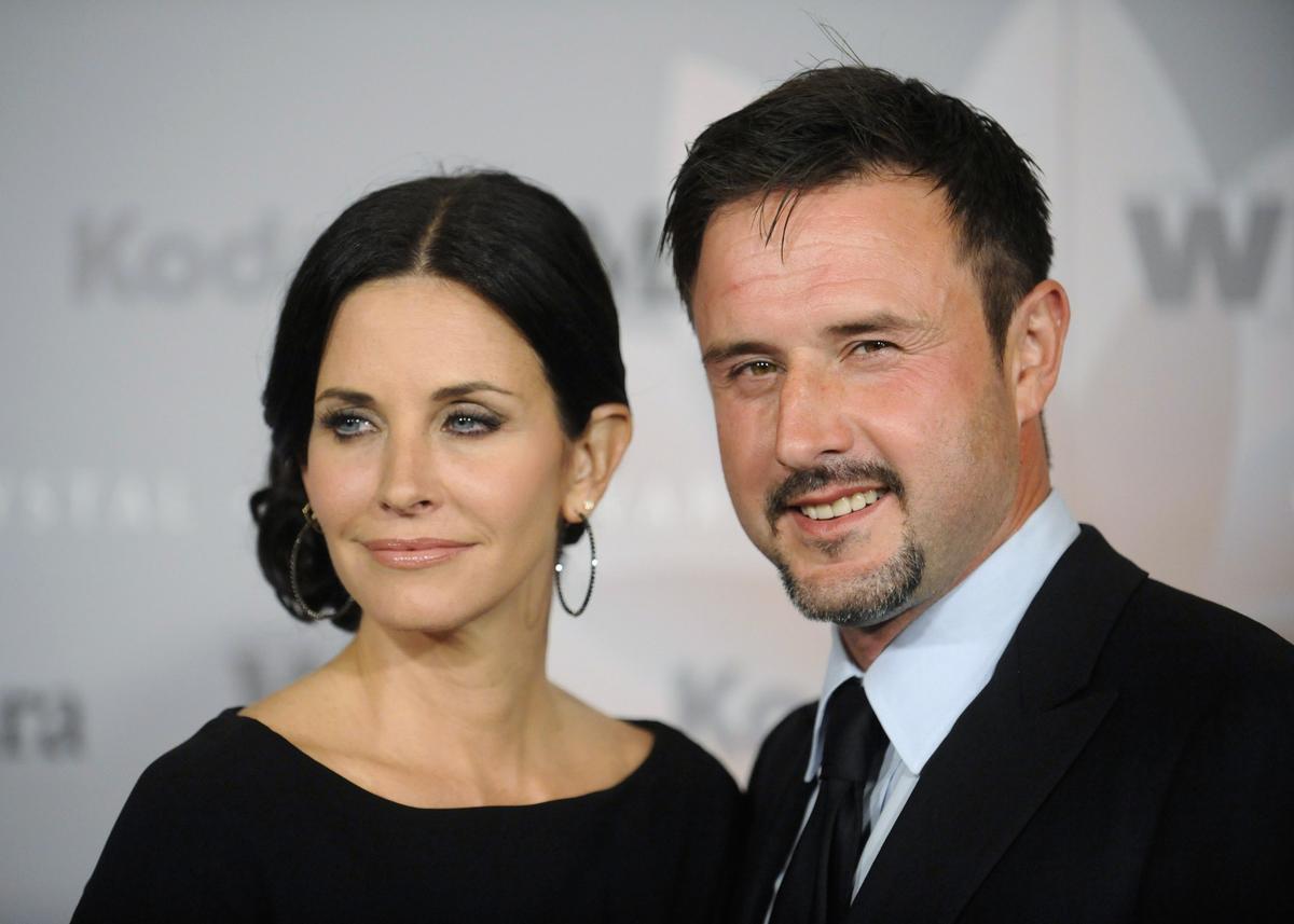 Courteney Cox con su exmarido David Arquette