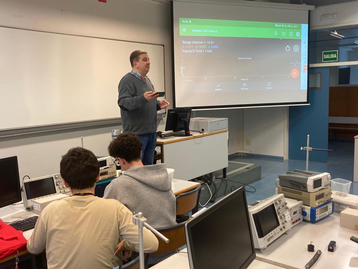 Un momento del taller en la UPV.