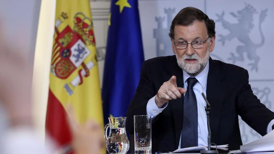 Rajoy, durante un anterior Consejo de Ministros.