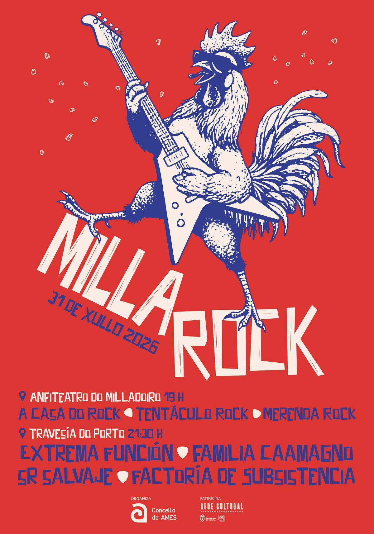 Cartel de la XV edición del Millarock.