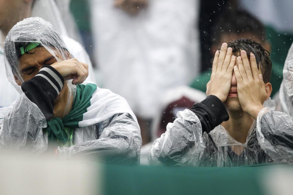 La afición del Chapecoense honra a los jugadores fallecidos