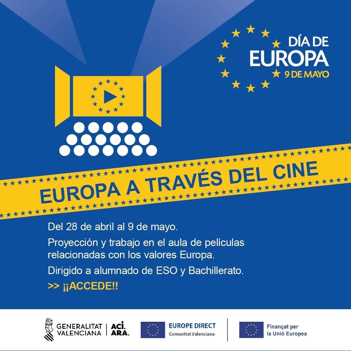 La Generalitat promueve el conocimiento de la UE entre escolares mediante la proyección de películas en colegios