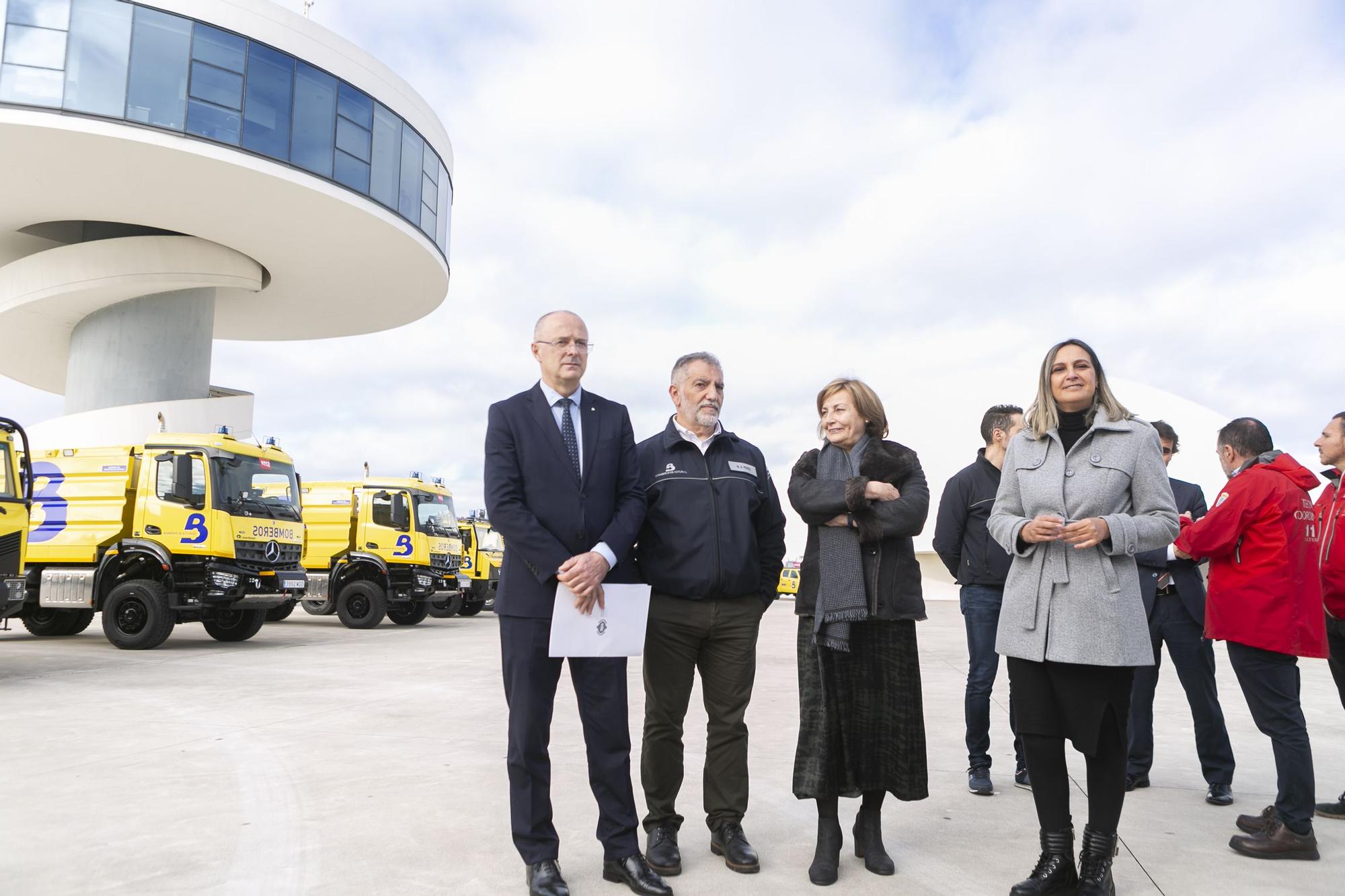 Así son los nuevos camiones de bomberos de Asturias