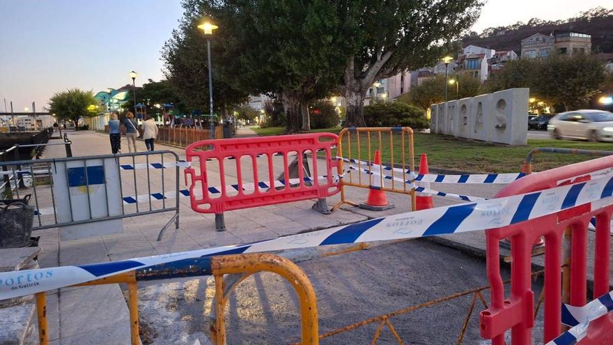 Portos repara los problemas del paseo marítimo