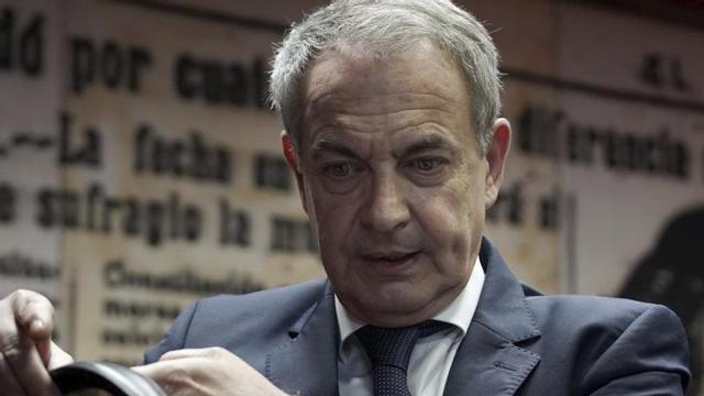 L’expresident José Luis Rodríguez Zapatero, al març.  | JOSÉ LUIS ROCA