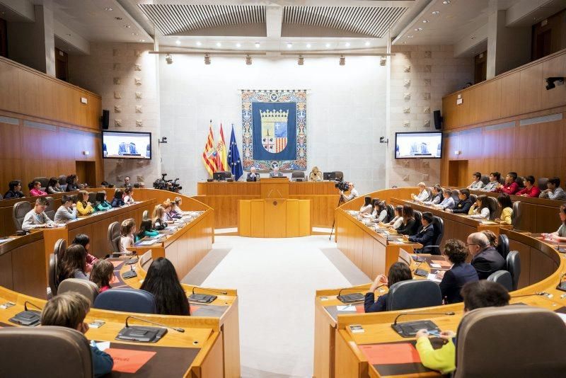 Pleno infantil en las Cortes