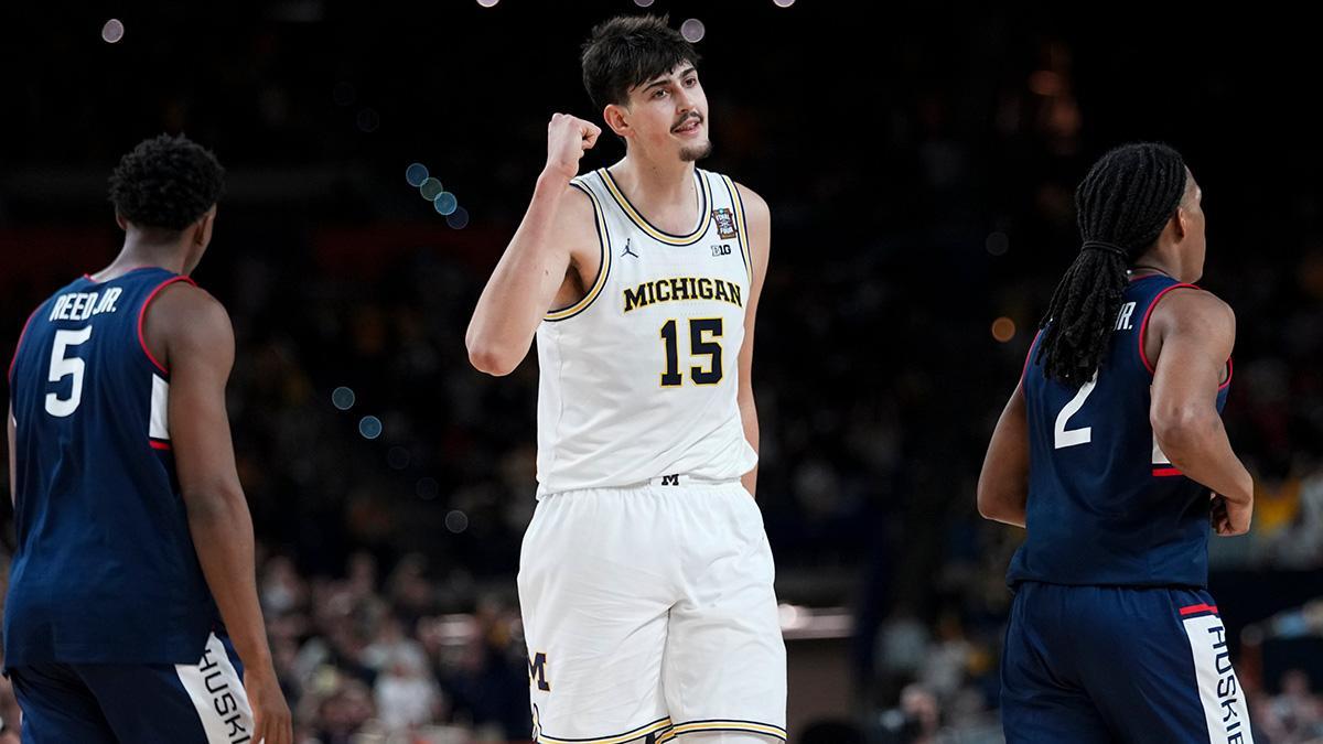 Aday Mara en la final de la NCAA con Michigan