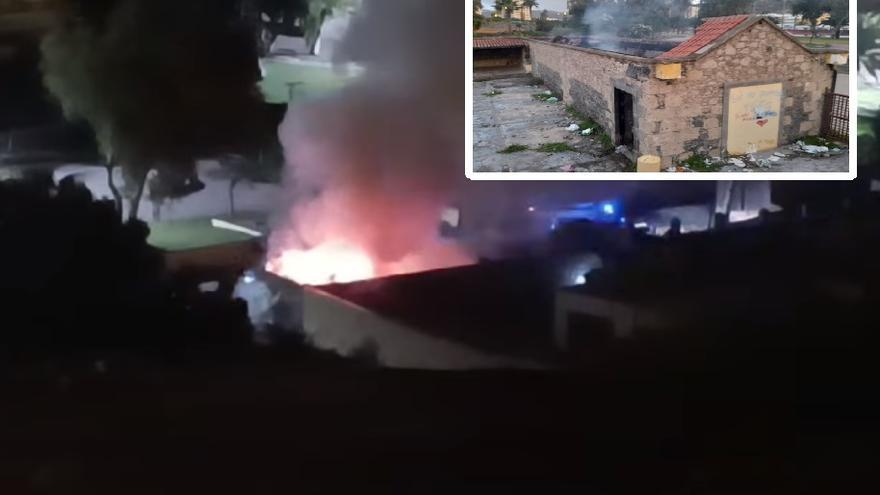 Arde la Casa de la Condesa en Telde