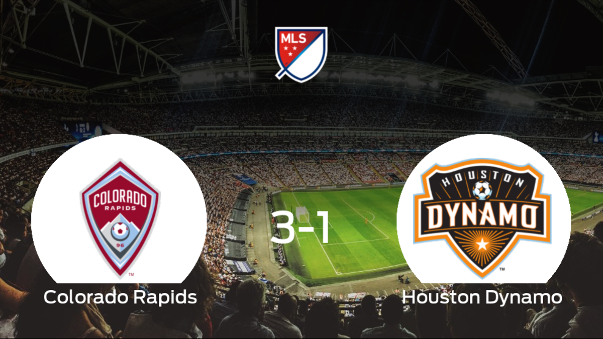 Triunfo del Colorado Rapids frente al Houston Dynamo (3-1)