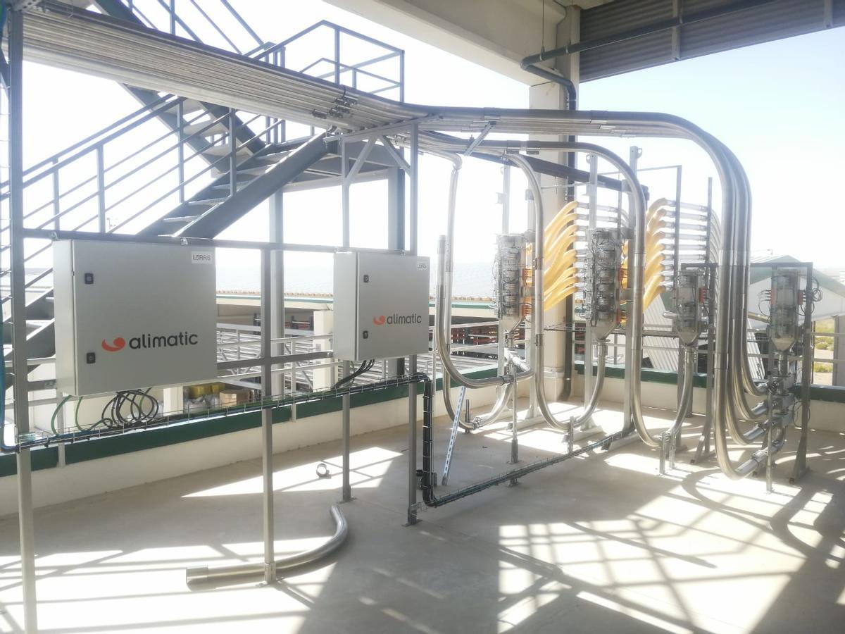 Sistema de selección automática de material instalado por Alimatic.