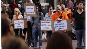 Protesta contra los altos precios de los alquileres, el pasado mayo, en la avenida de Mistral.