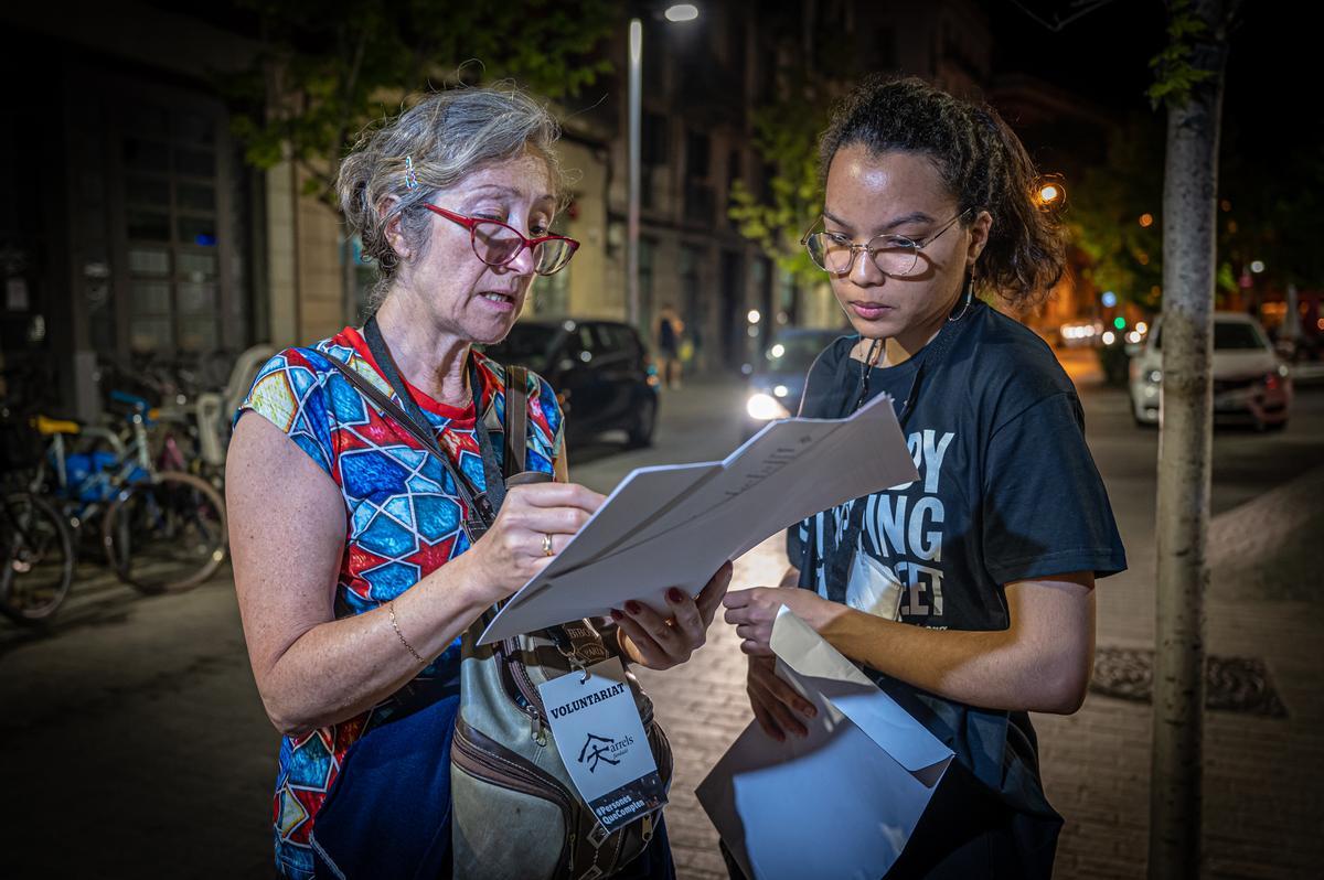 Arrels recuenta a las personas durmiendo en la calle en Barcelona