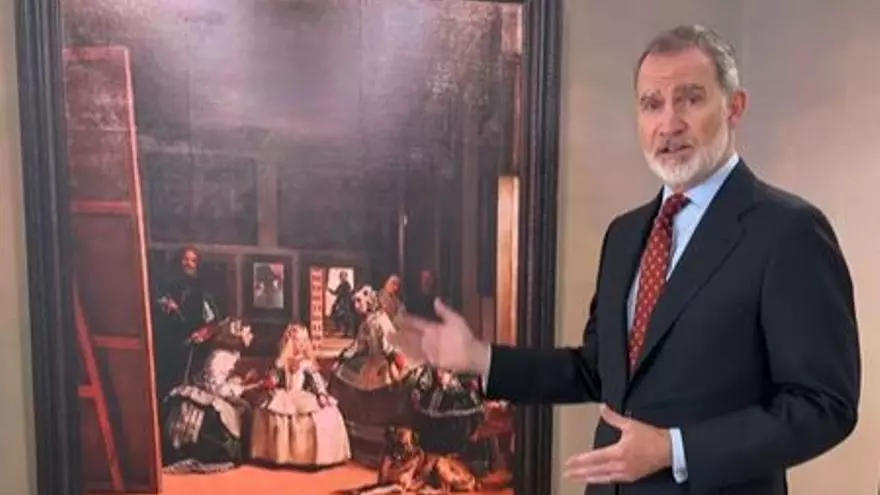 El rey Felipe VI explica 'Las Meninas' en el directo 1.000 del Museo del Prado