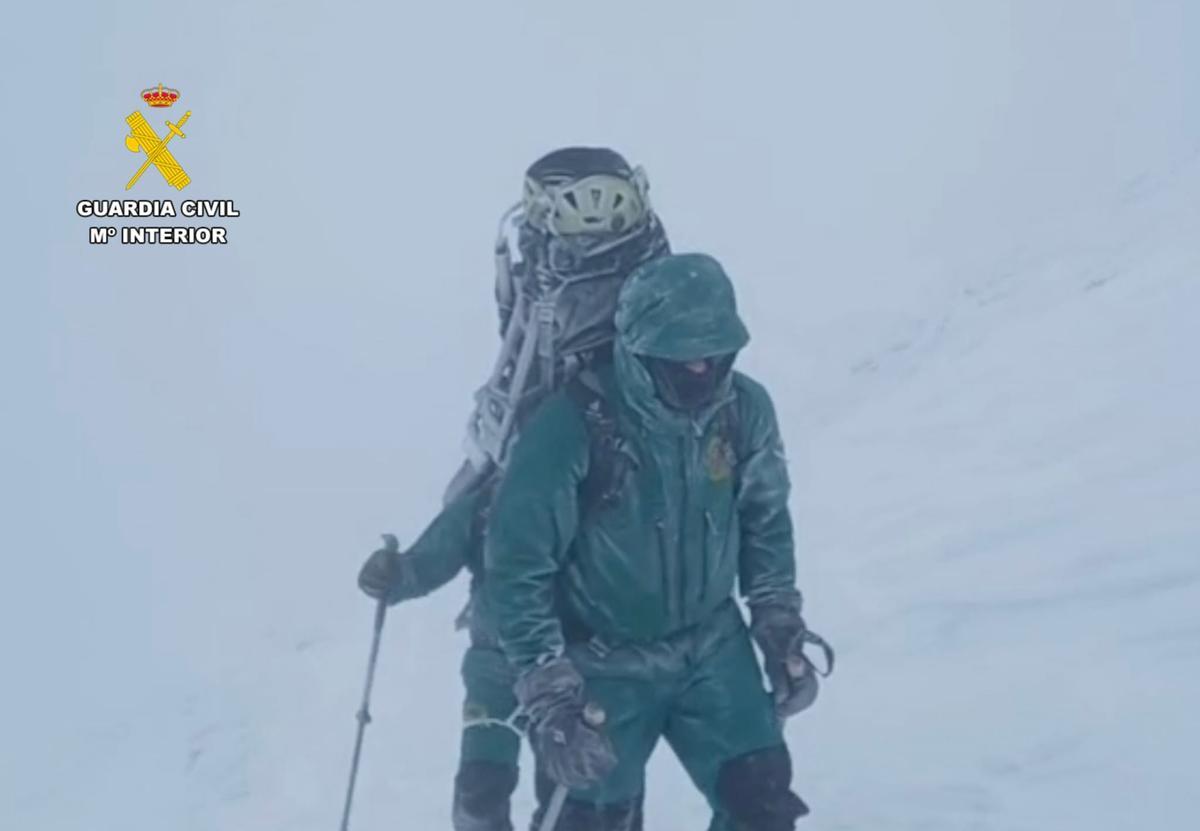 Así fue el complicado rescate del montañero fallecido en el parque Natural del Moncayo