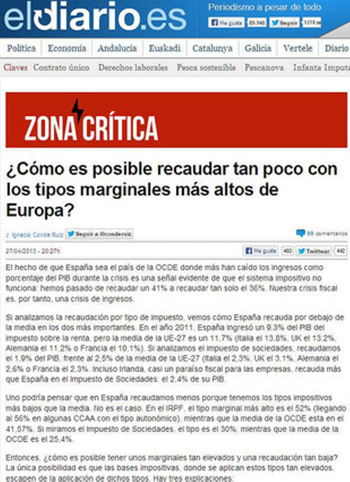 Imatge d’un dels articles que han generat controvèrsia. Imatge d’un dels articles que han generat controvèrsia.