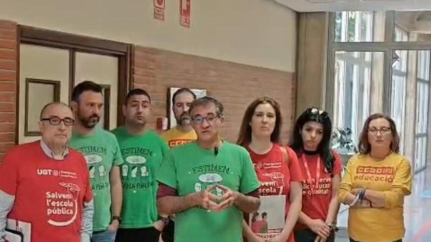 Los sindicatos cuando han recibido la convocatoria de la consellera para el próximo lunes