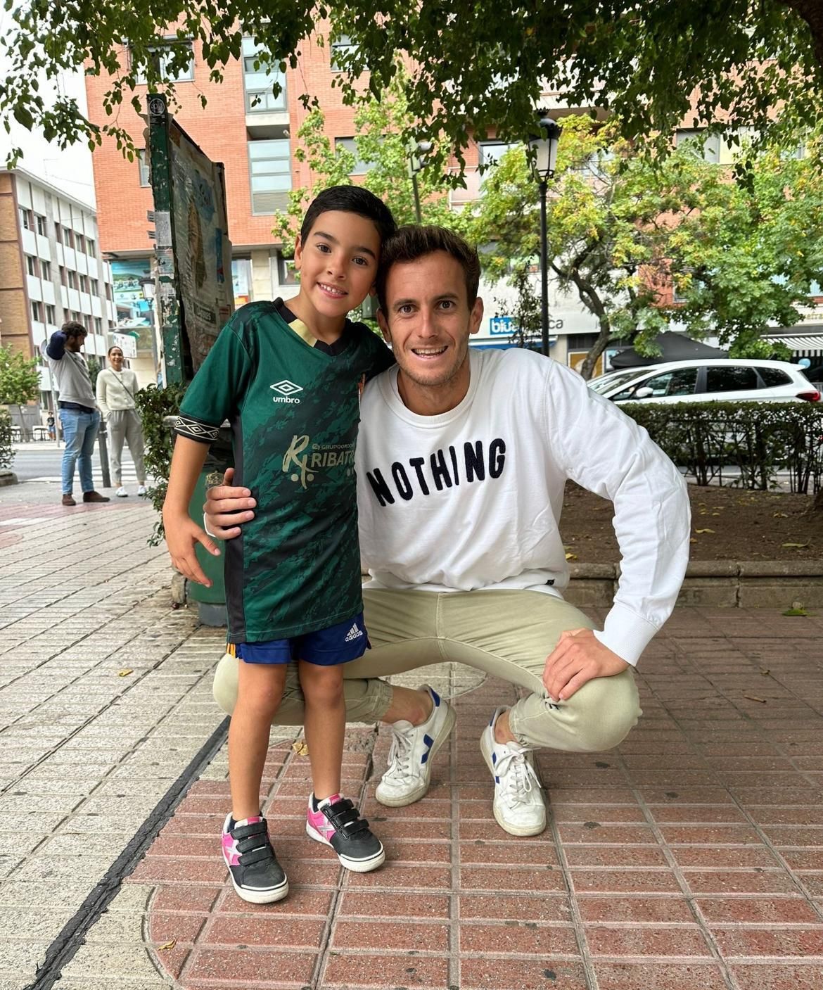 Adri y Tellechea, en Cánovas en octubre pasado.