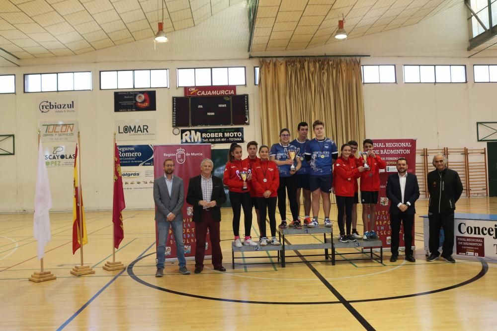 Final Regional de bádminton de Deporte Escolar