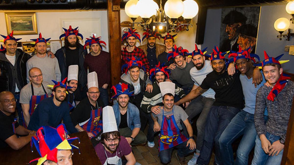 La plantilla del Barça disfrutó de una jornada festiva