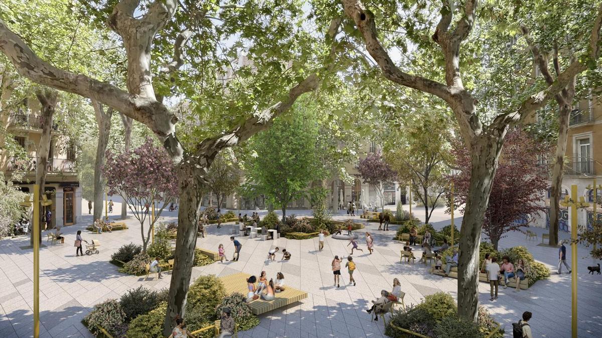 Imagen virtual del aspecto deseado a partir de 2027 en Parlament con Borrell.