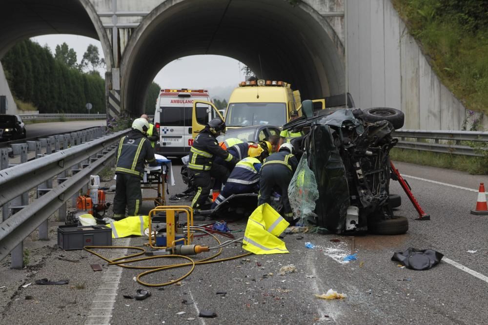 Accidente en la autovía minera