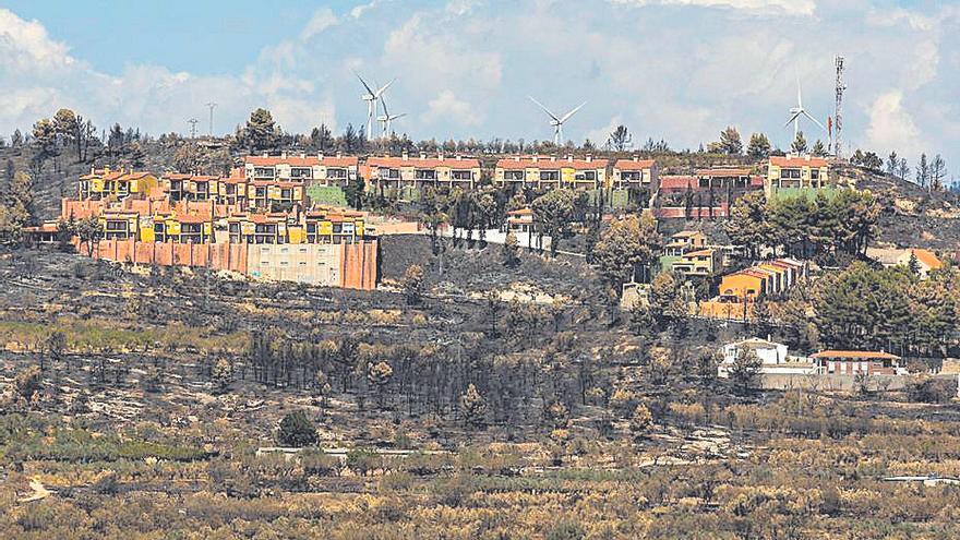 Imagen del entorno de Torás, una de las localidades afectadas por el incendio originado en Bejís