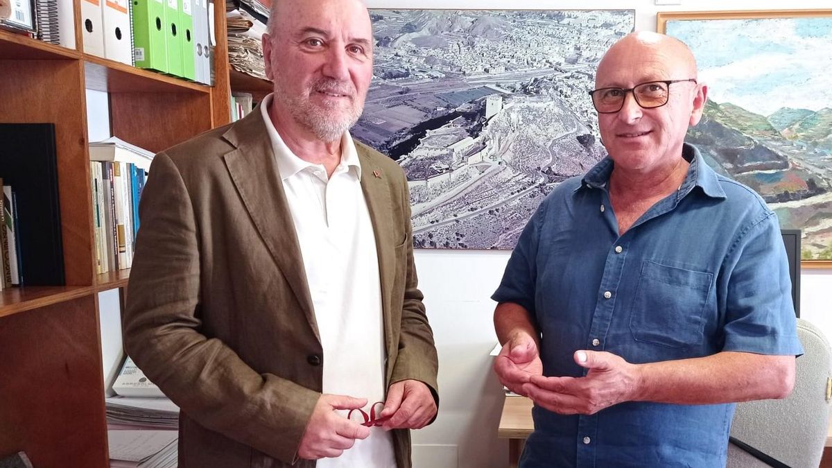 Sosa y Alvárez Castellanos, este lunes en Lorca.