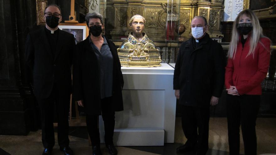 El Gobierno de Aragón restaura un busto de san Vicente