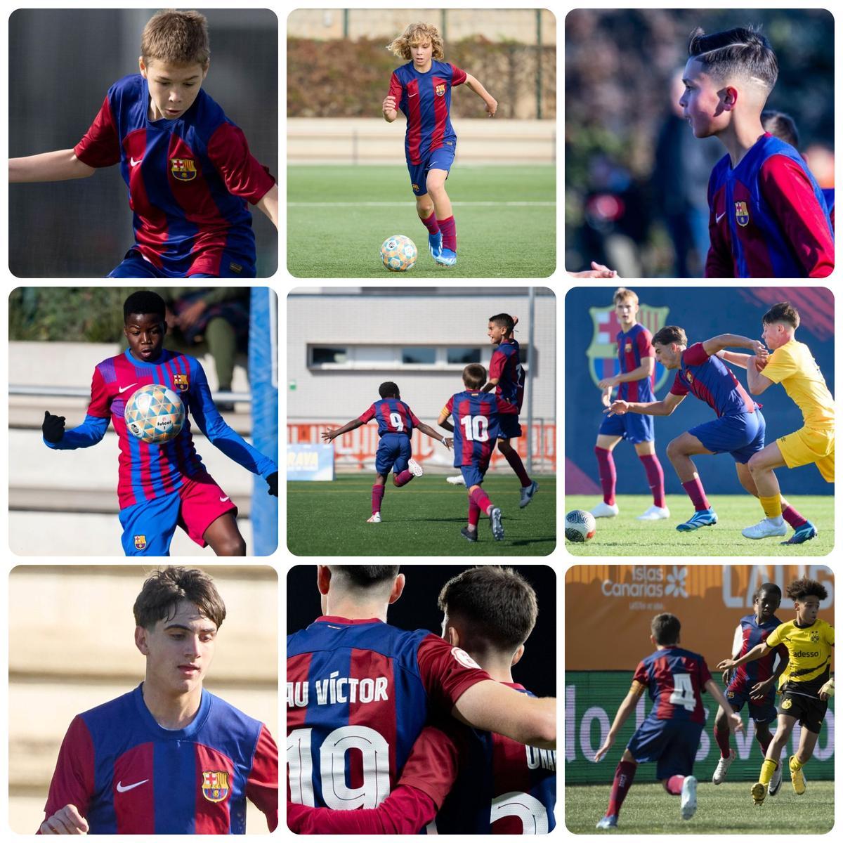 Guille y Juan, Michal y Milosz, Pau y Víctor, Unai y Unax.. algunos de los hermanos de La Masia