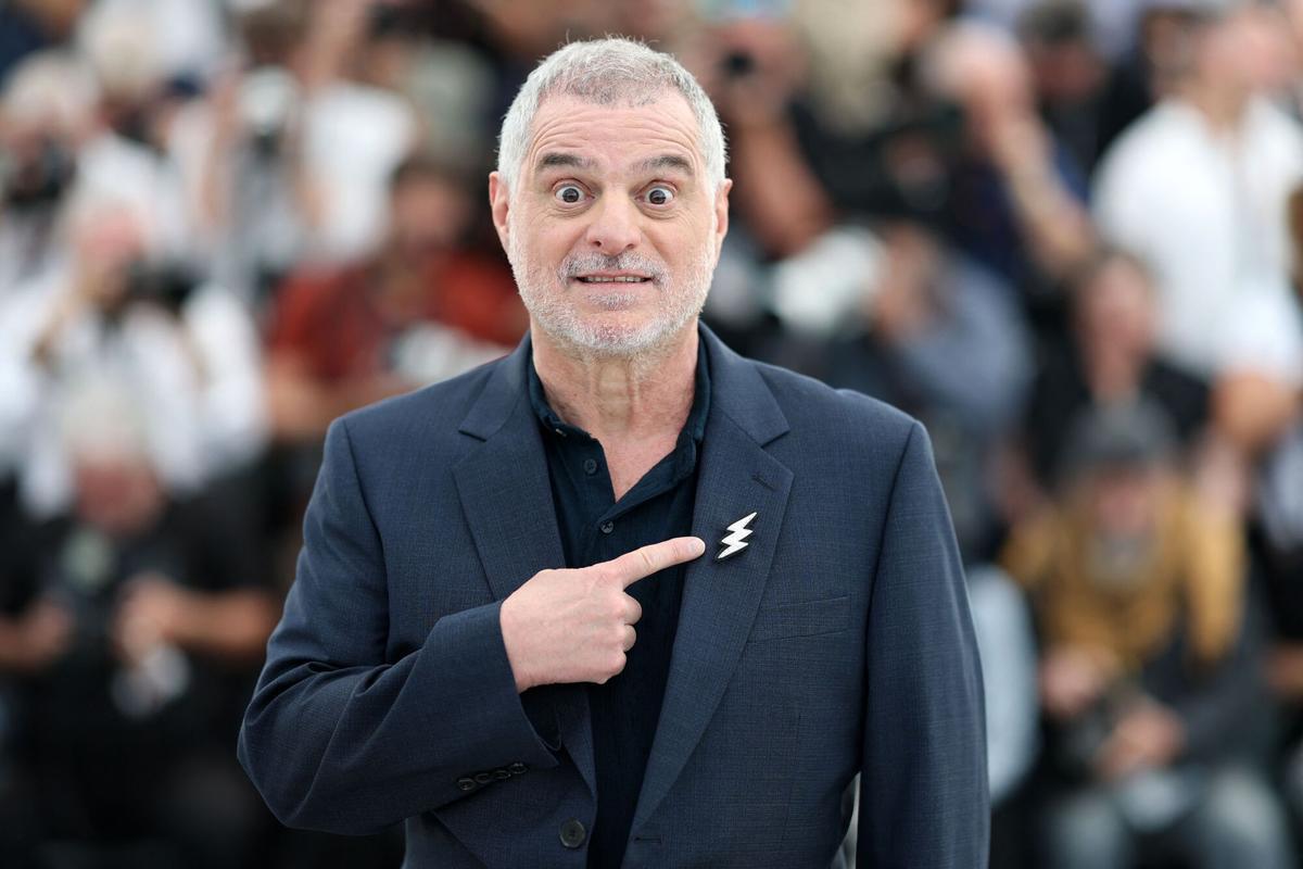 El director de cine y guionista francés Pierre Salvadori posa durante un photocall de la película "La Venus electrique" (El beso eléctrico)"