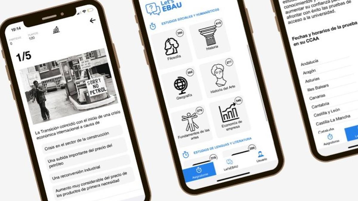 Let’s EBAU: així és l’‘app’ de la selectivitat 2022