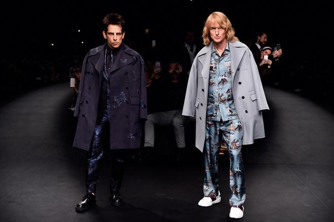 Ben Stiller y Owen Wilson en el desfile de Valentino