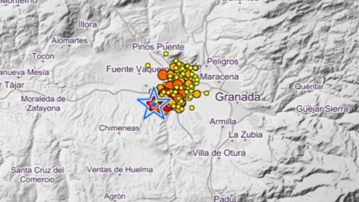 Terremoto de 4,2 con epicentro en Chauchina