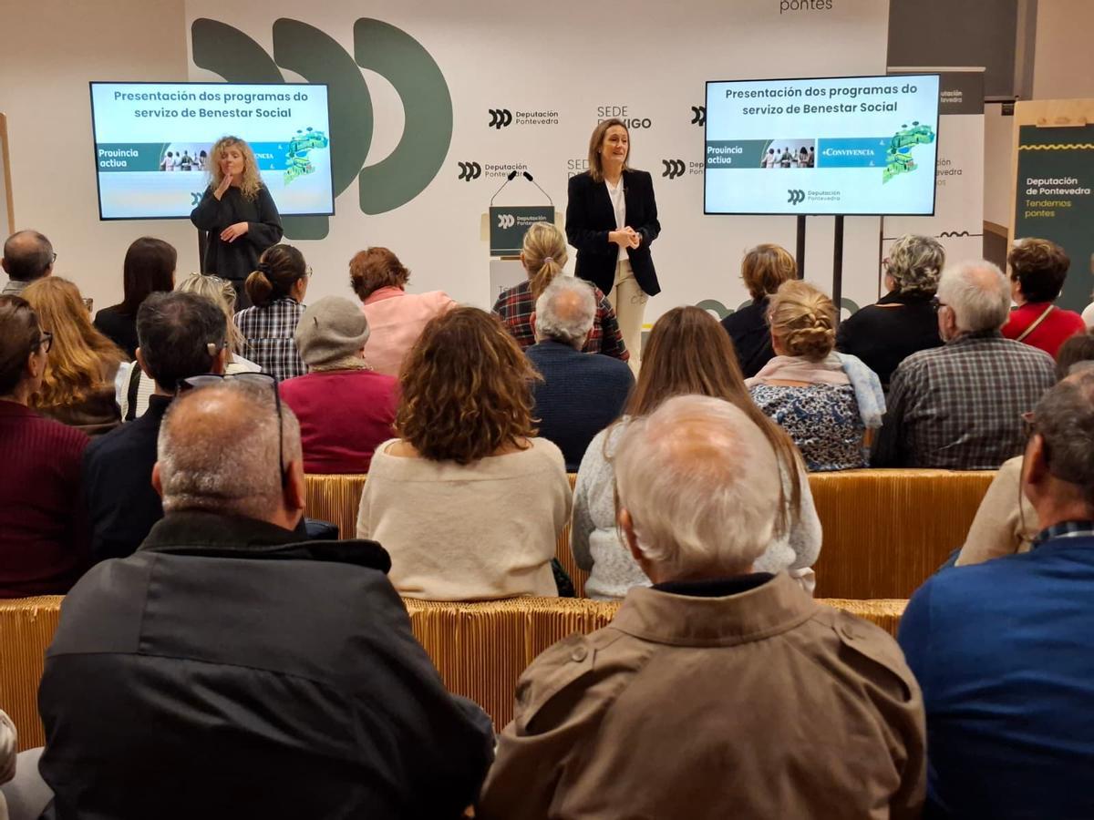 La vicepresidenta provincial, Luisa Sánchez, en la presentación este miércoles de la nueva convocatoria de ayudas.