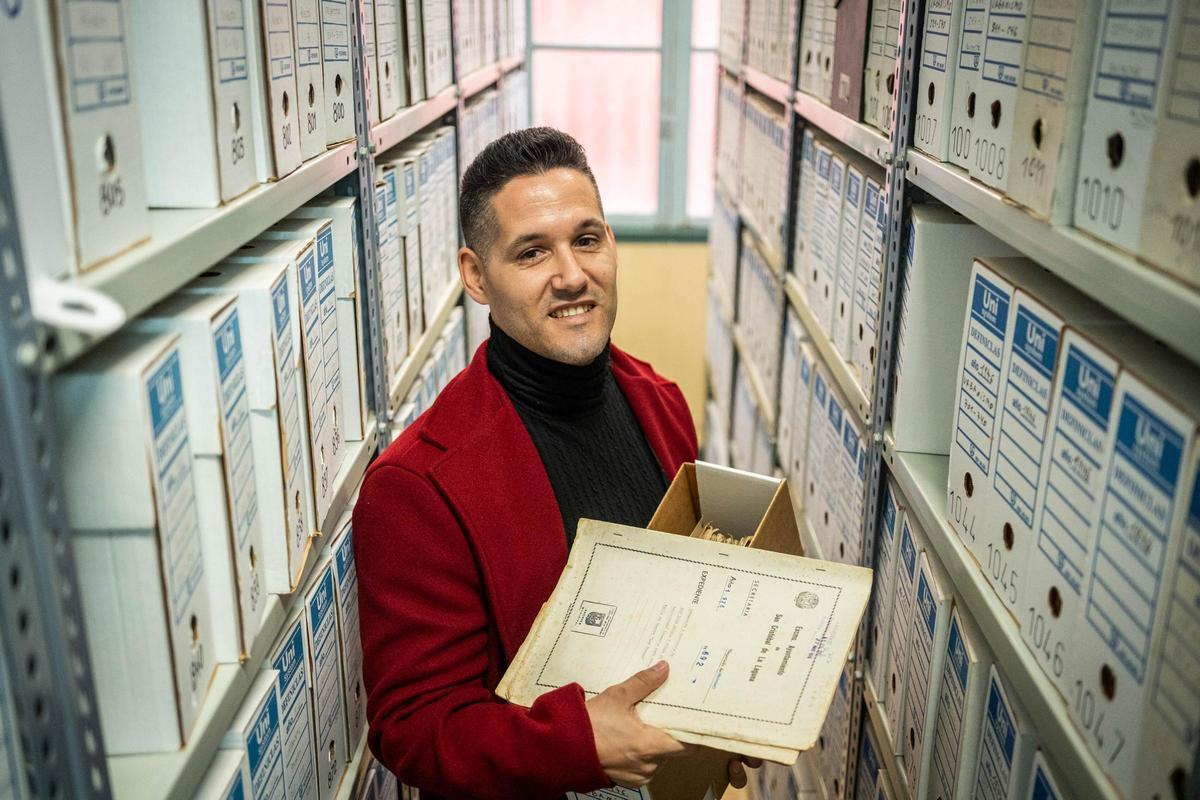 Daniel Melián, responsable del Archivo Histórico de La Laguna