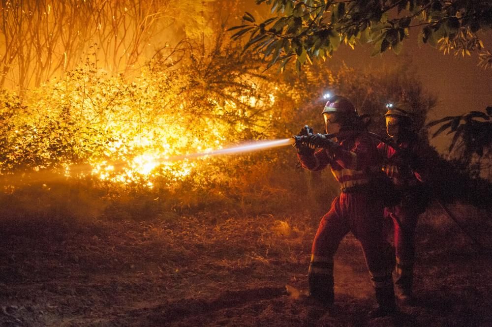 Verín, en alerta por un incendio forestal