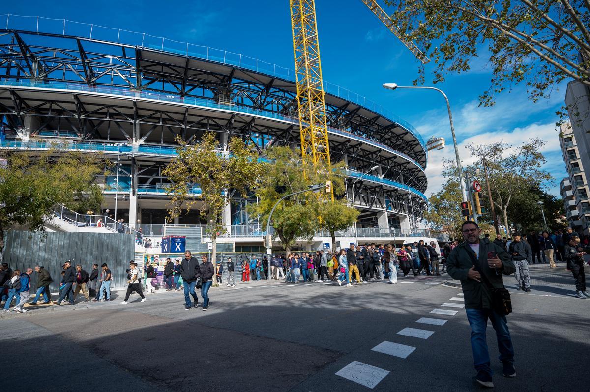 Primer entreno del Barça en el renovado Camp Nou
