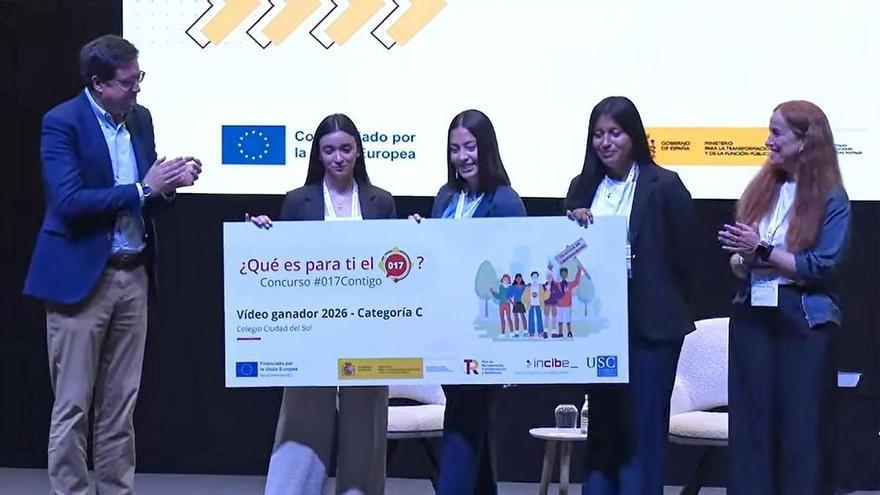 La cooperativa de enseñanza Ciudad del Sol gana el concurso nacional '¿Qué es para ti el 017?'