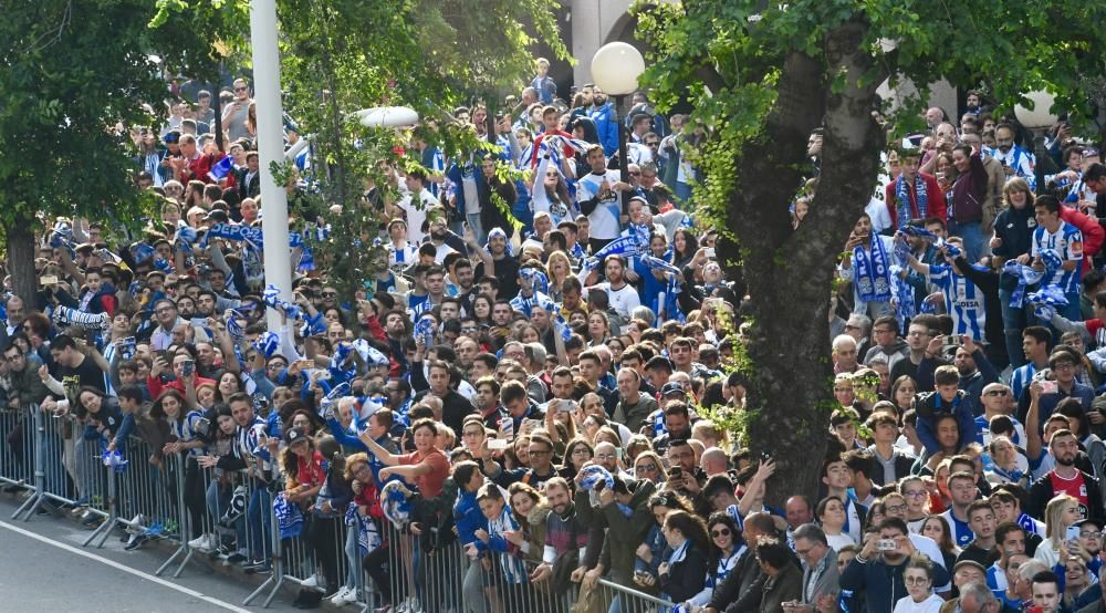 Así fue el recibimiento al Dépor en Riazor