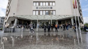 Entrada de los Juzgados de Plaza de Castilla, en Madrid.