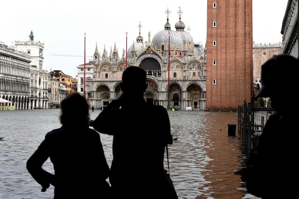 Venecia inundada por el ''acqua alta''