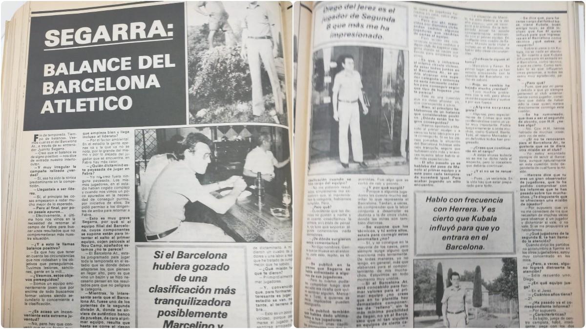 Joan Segarra se entrenó en el Athletic Barça