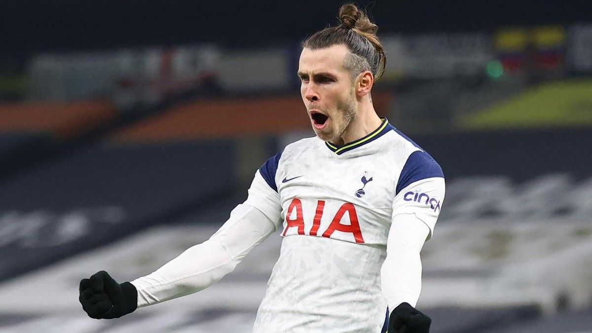 Bale celebra uno de sus goles de hoy con el Tottenham